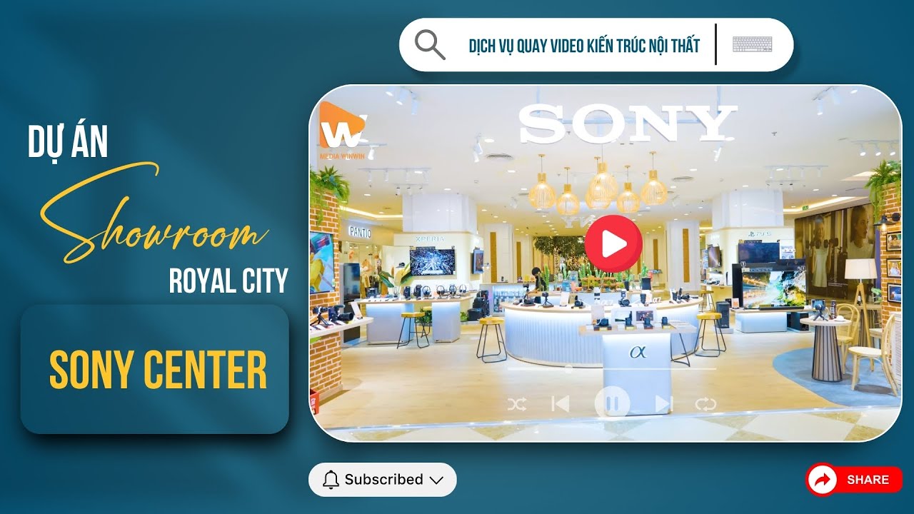 Quay video nội thất showroom trong trung tâm thương mại tại Royal City, Hà Nội - Media WinWin